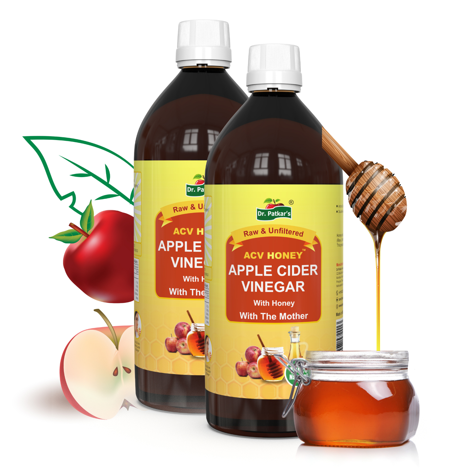 Dr. Patkar's Apple Cider Vinegar With Honey 1000ml